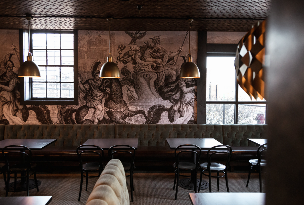 Eatery: Custom Wall Fabric