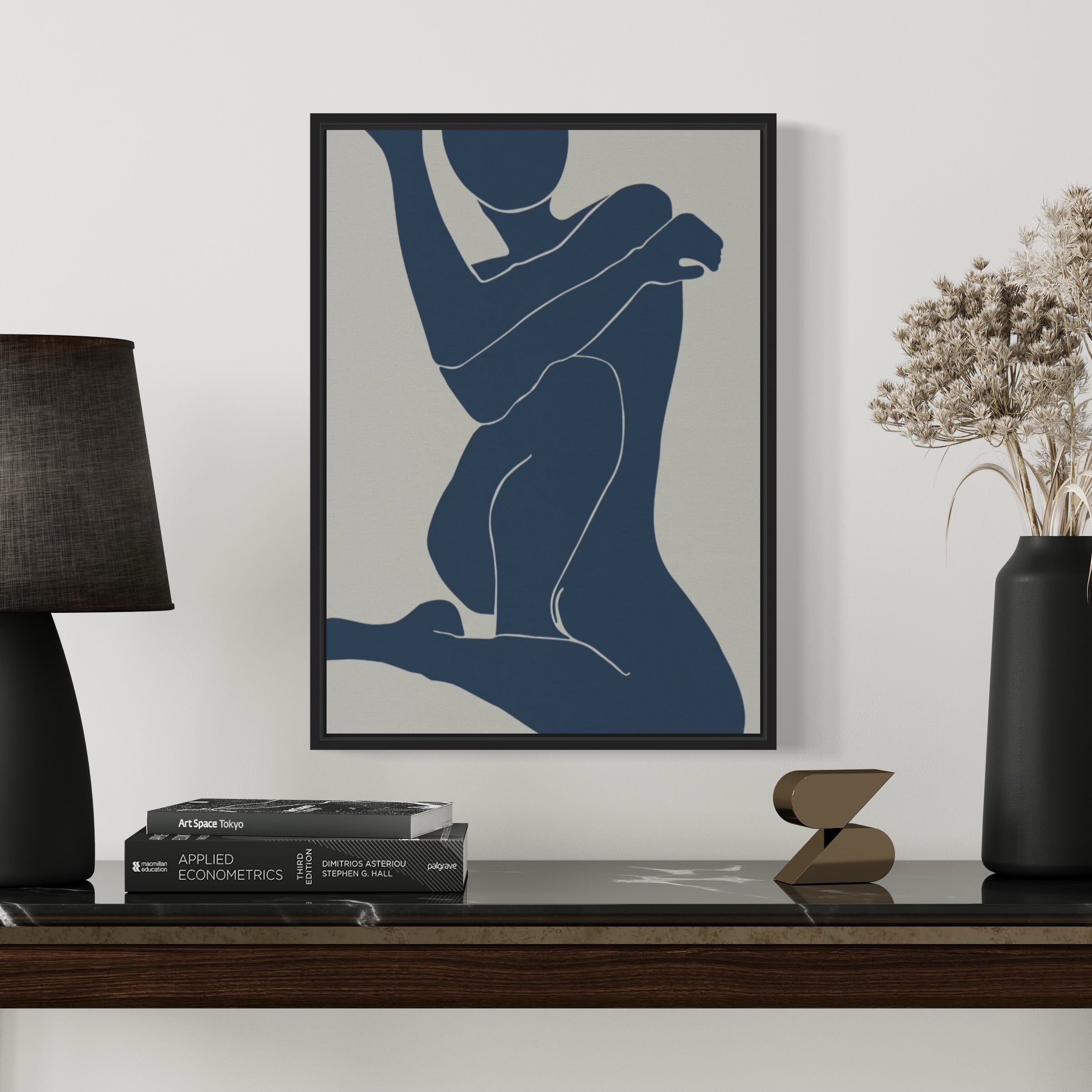 Navy Nude Line Art I