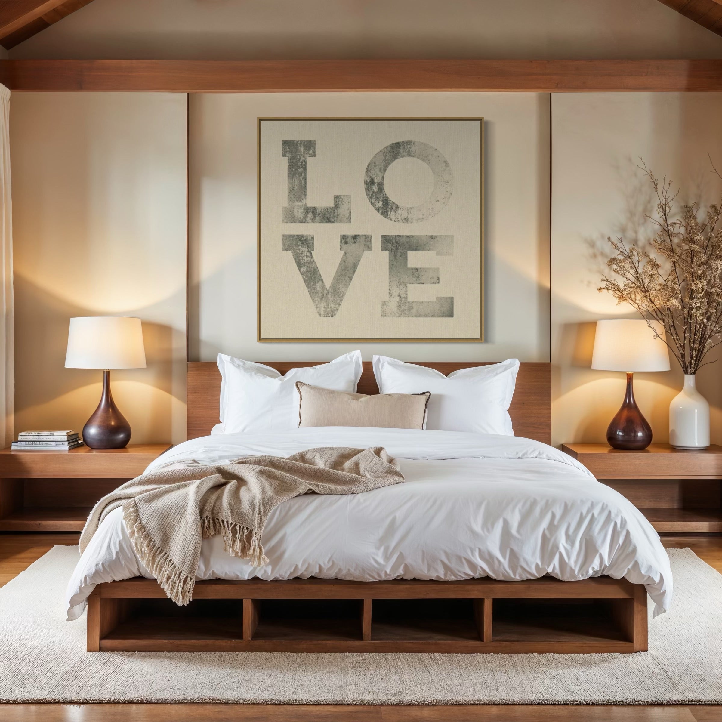 Love with vintage lettering