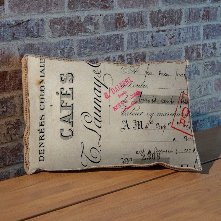 Cafes Denrees pillow
