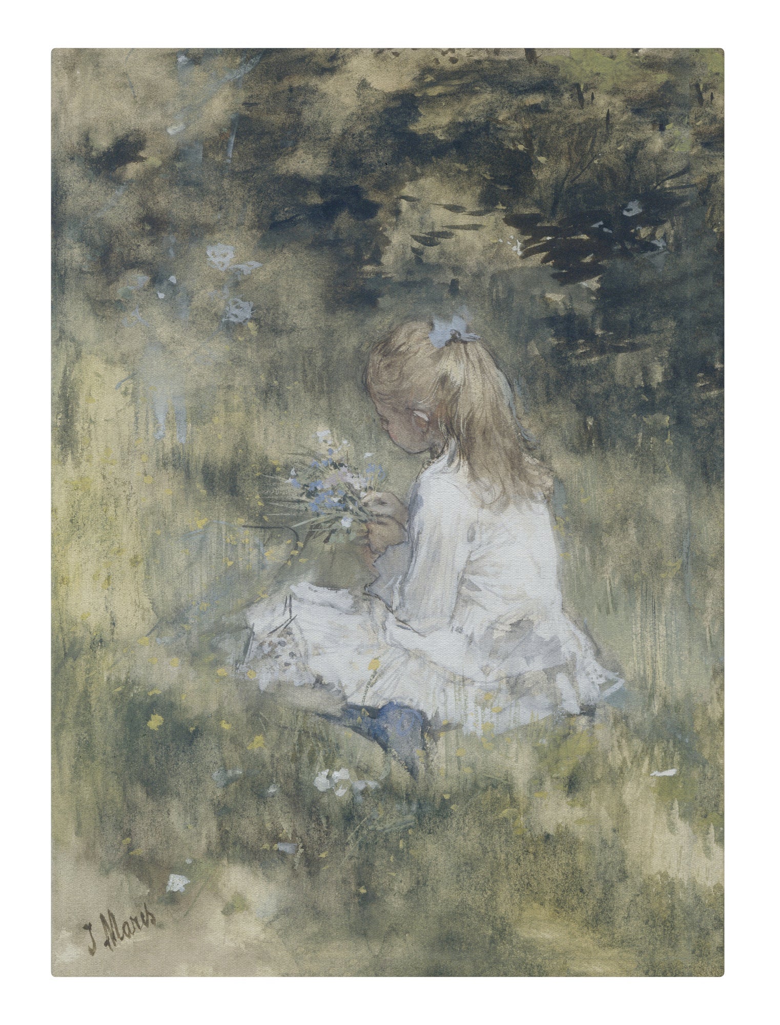 Girl in Meadow