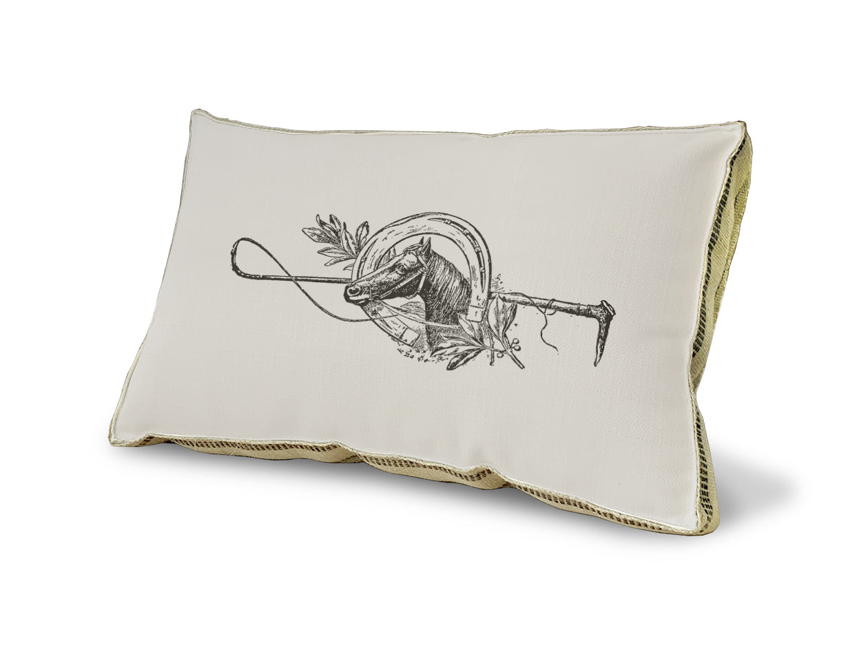 Horseshoe and Mistletoe pillow