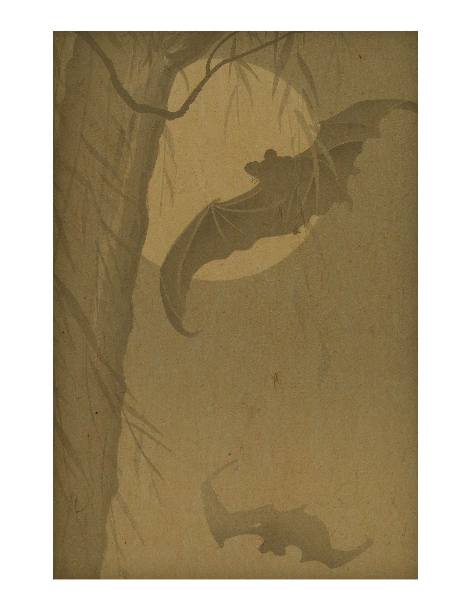 Bats in the Night hemp art