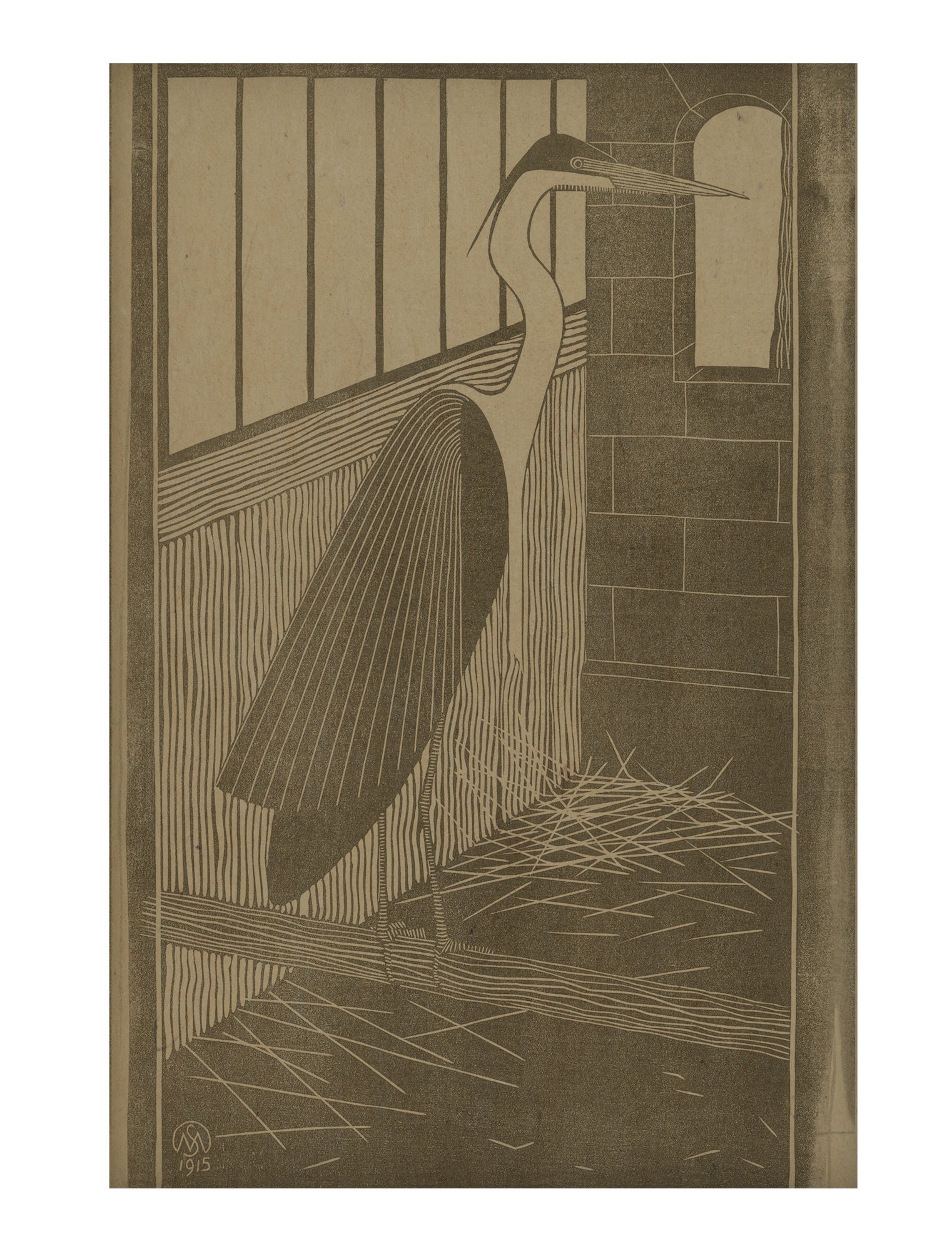 Heron hemp art