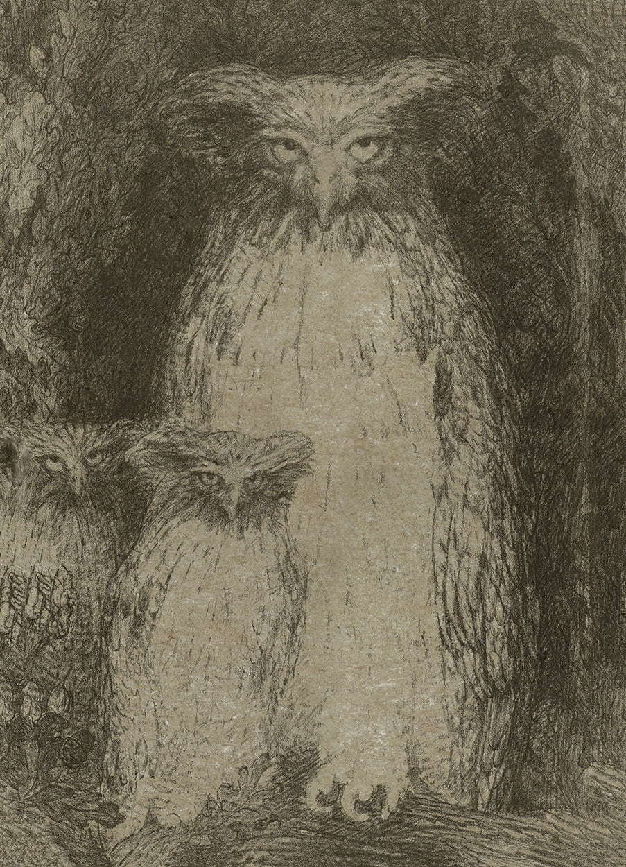 Three Owls Hemp Art