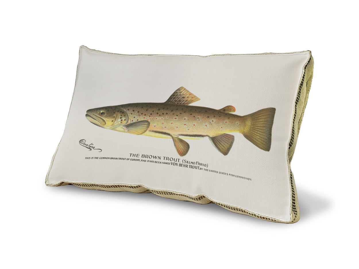 Brown Trout pillow