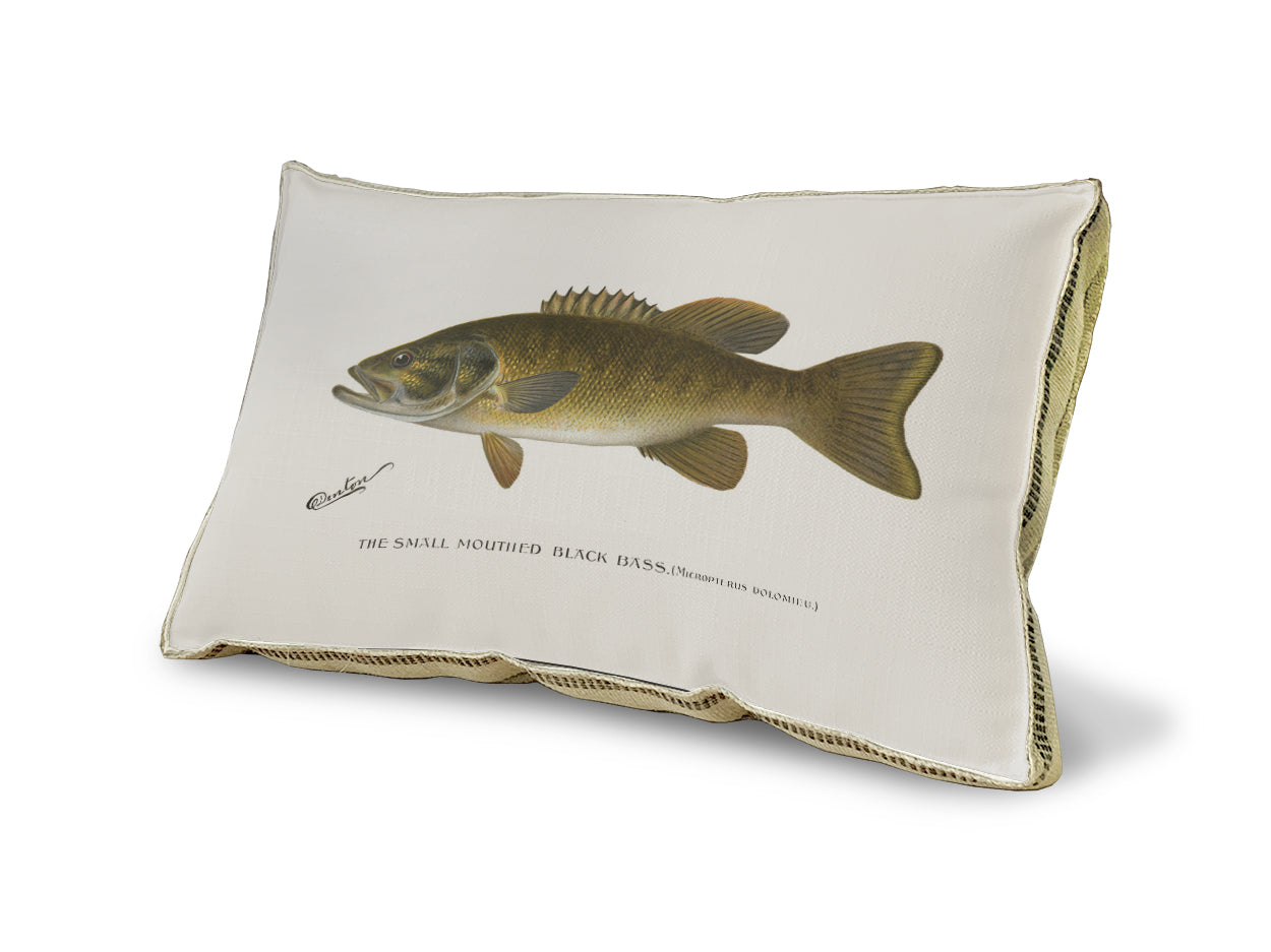 Small Mouth Black Bass pillow