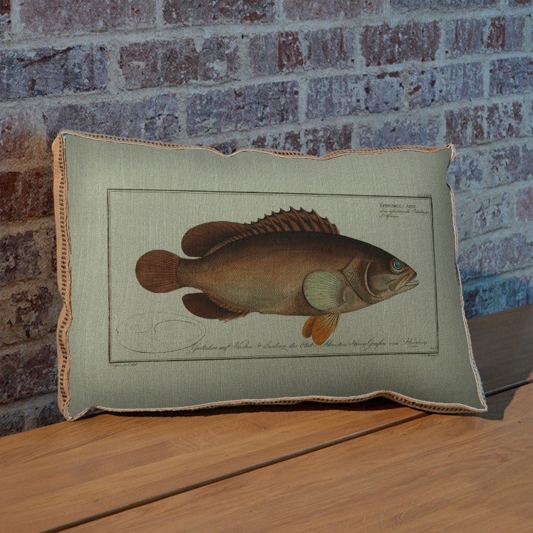 Black Grouper Pillow