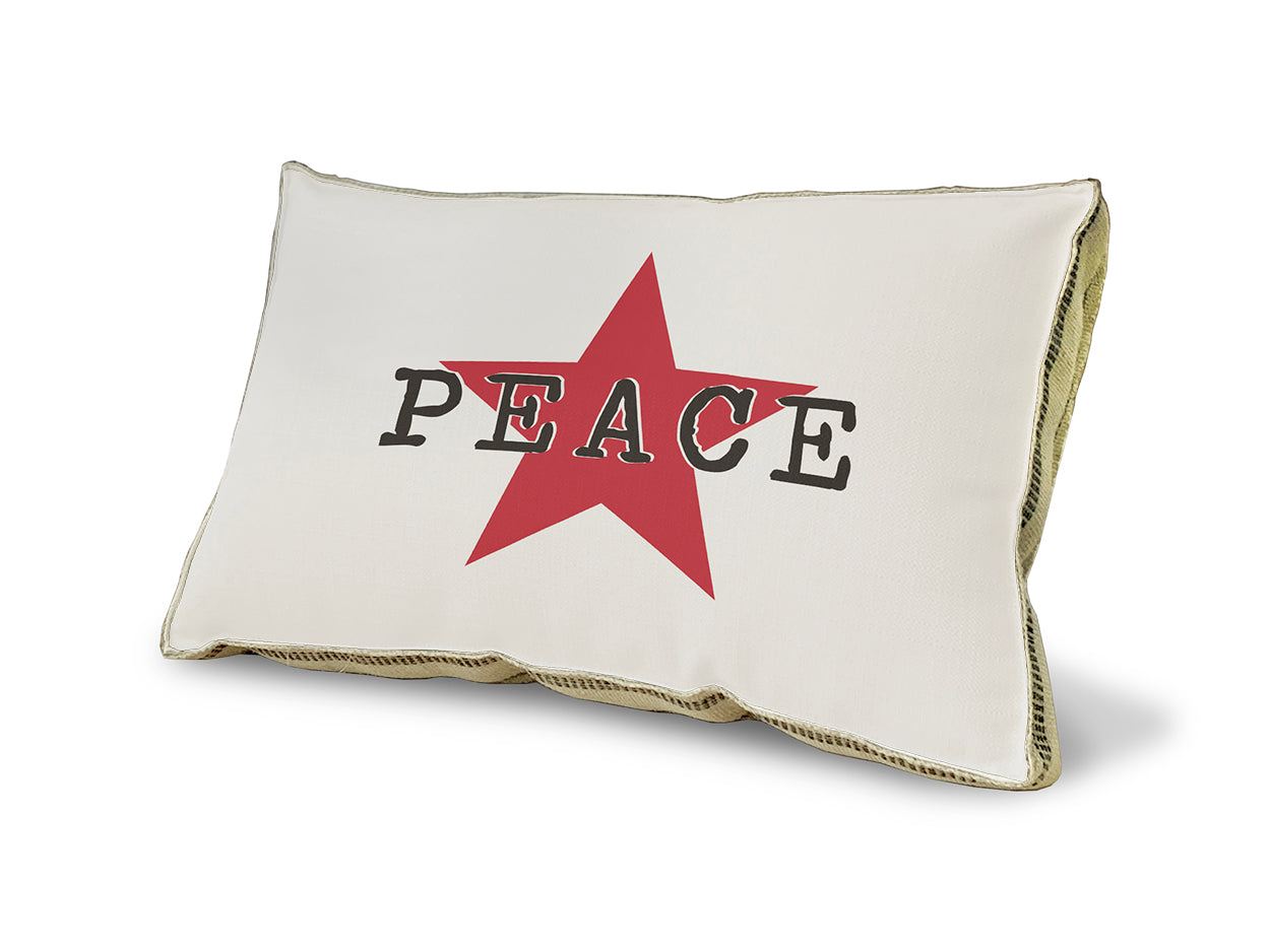 Peace and Star pillow