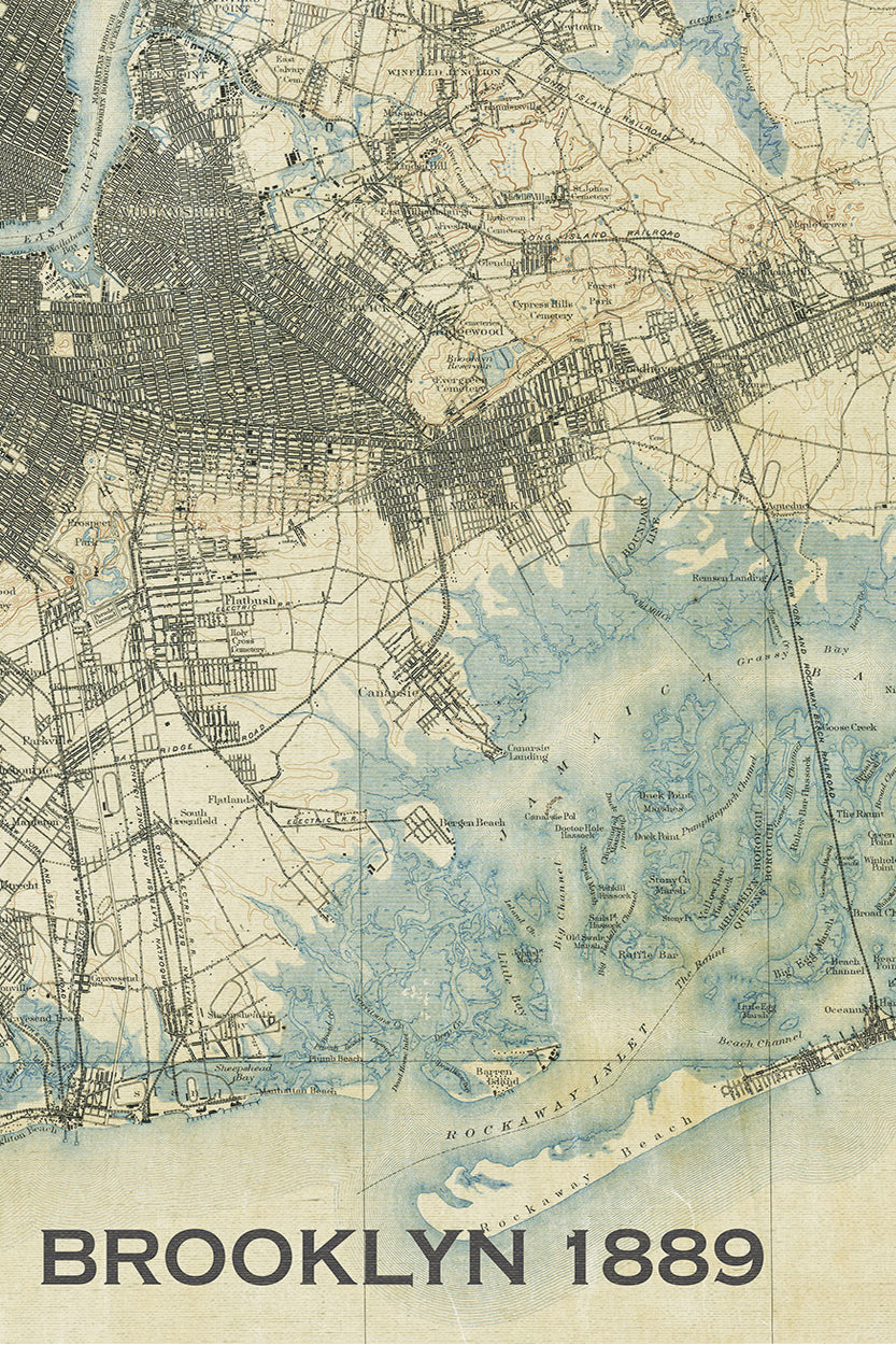 Brooklyn 1889 Map