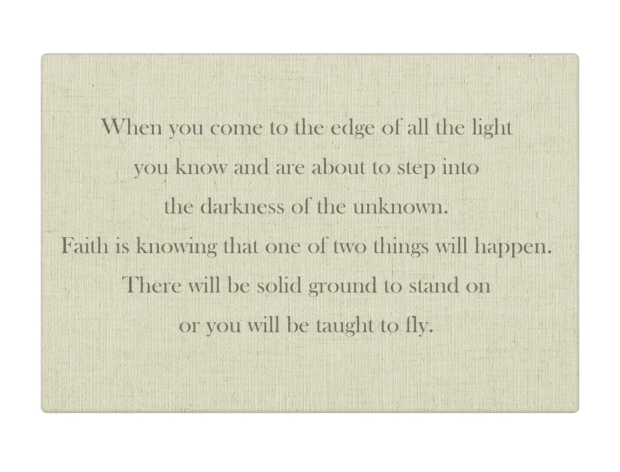 Come to the edge