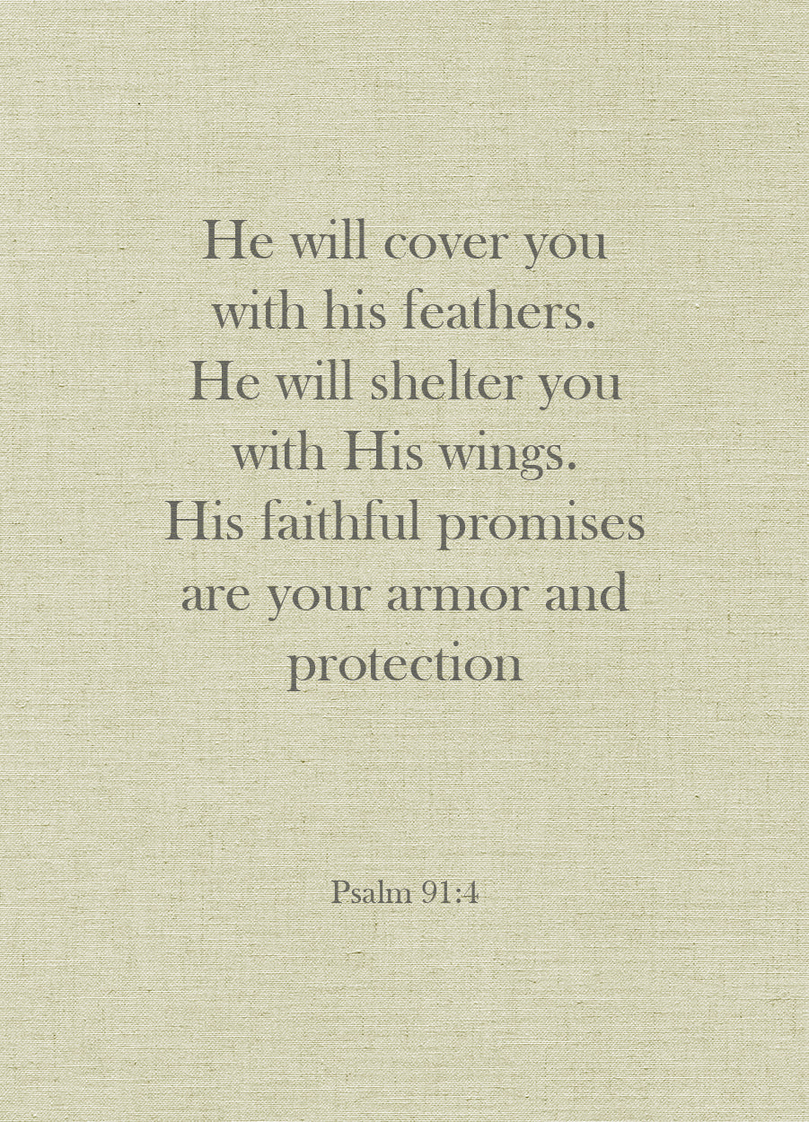 He will cover you