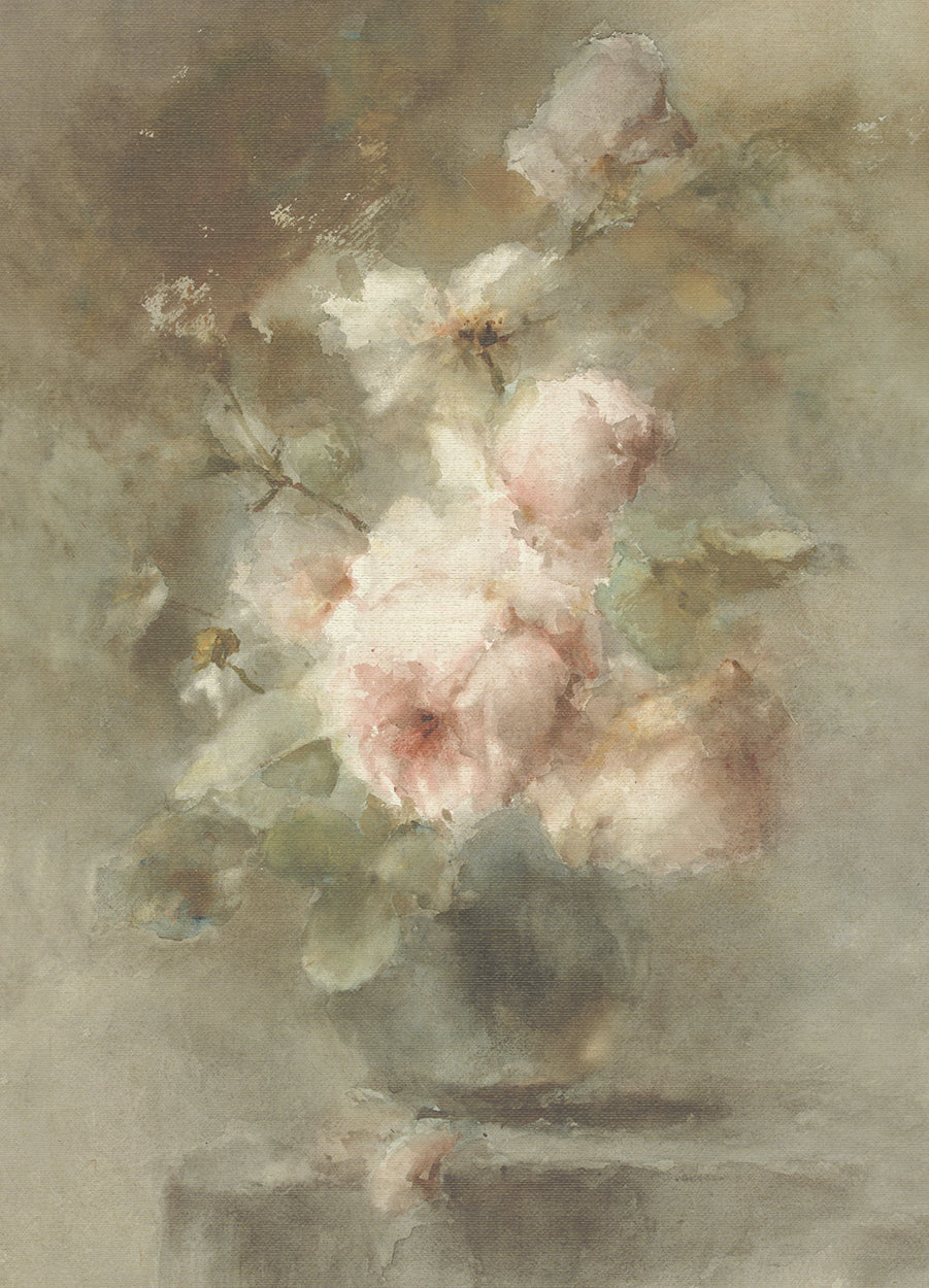 Watercolor Floral Vase