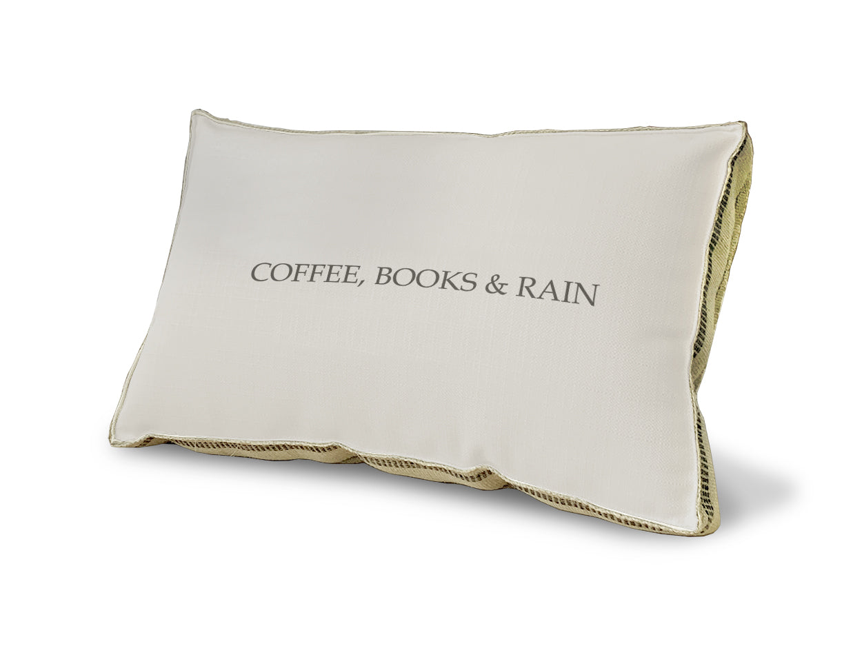 Coffee Books and Rain Pillow