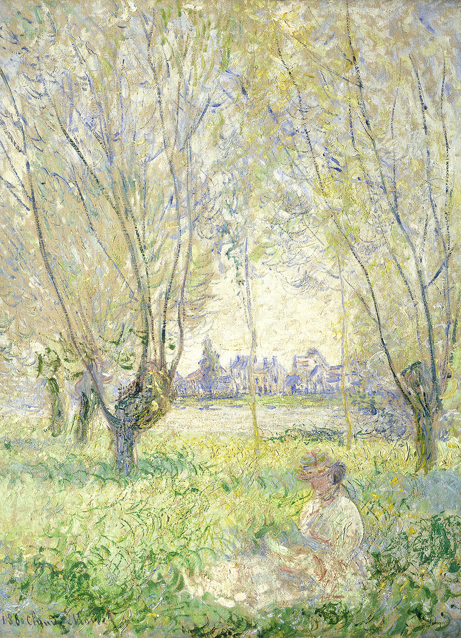 Seated under willows