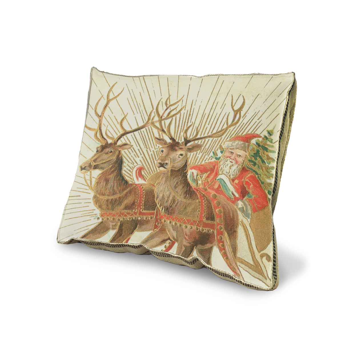 Santa and Sleigh pillow