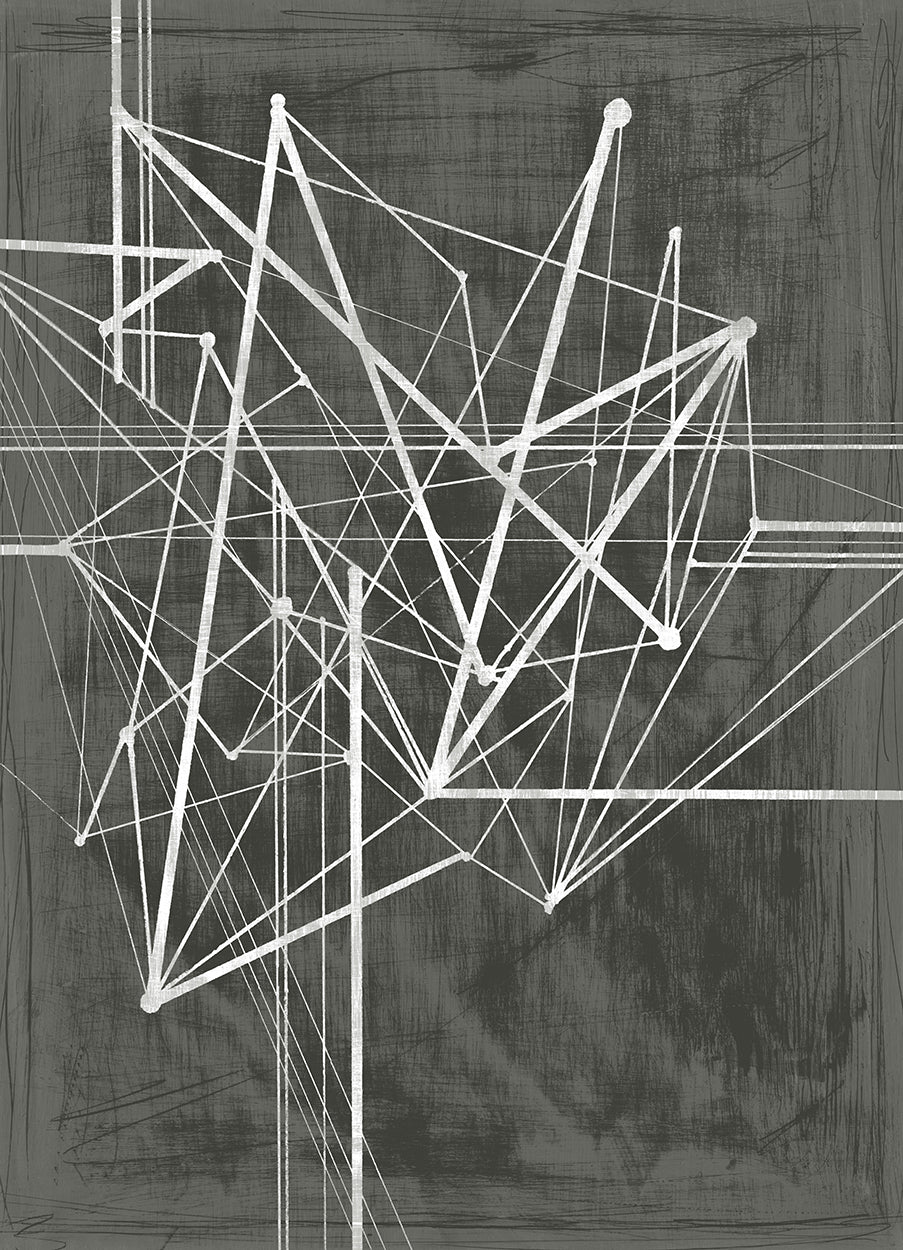 Vertices I, fabric wall art