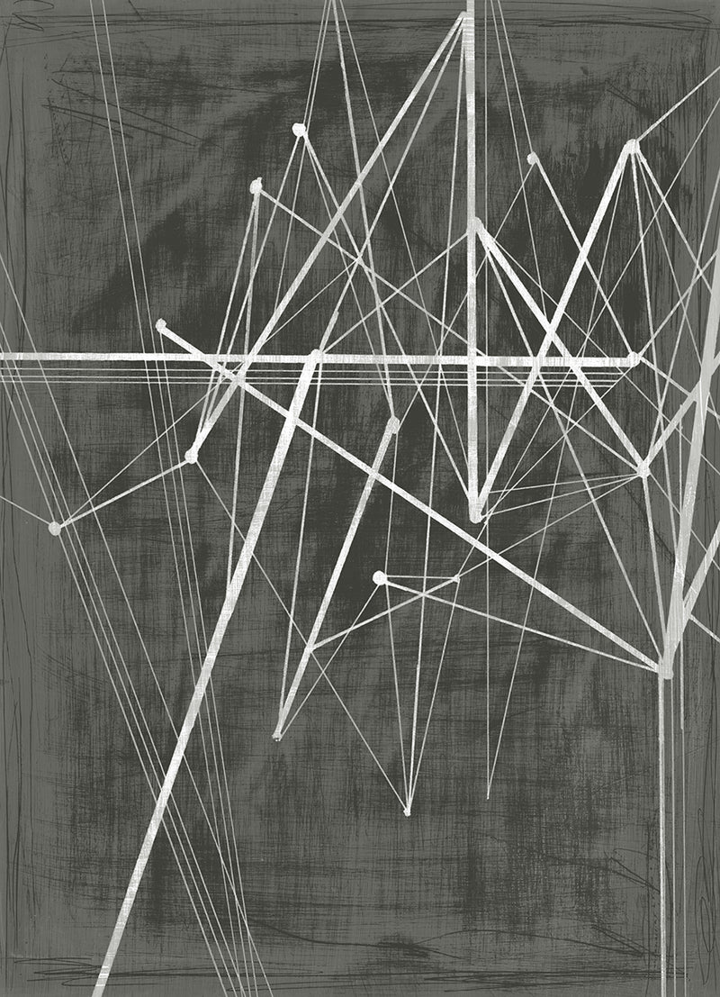 Vertices II, fabric wall art