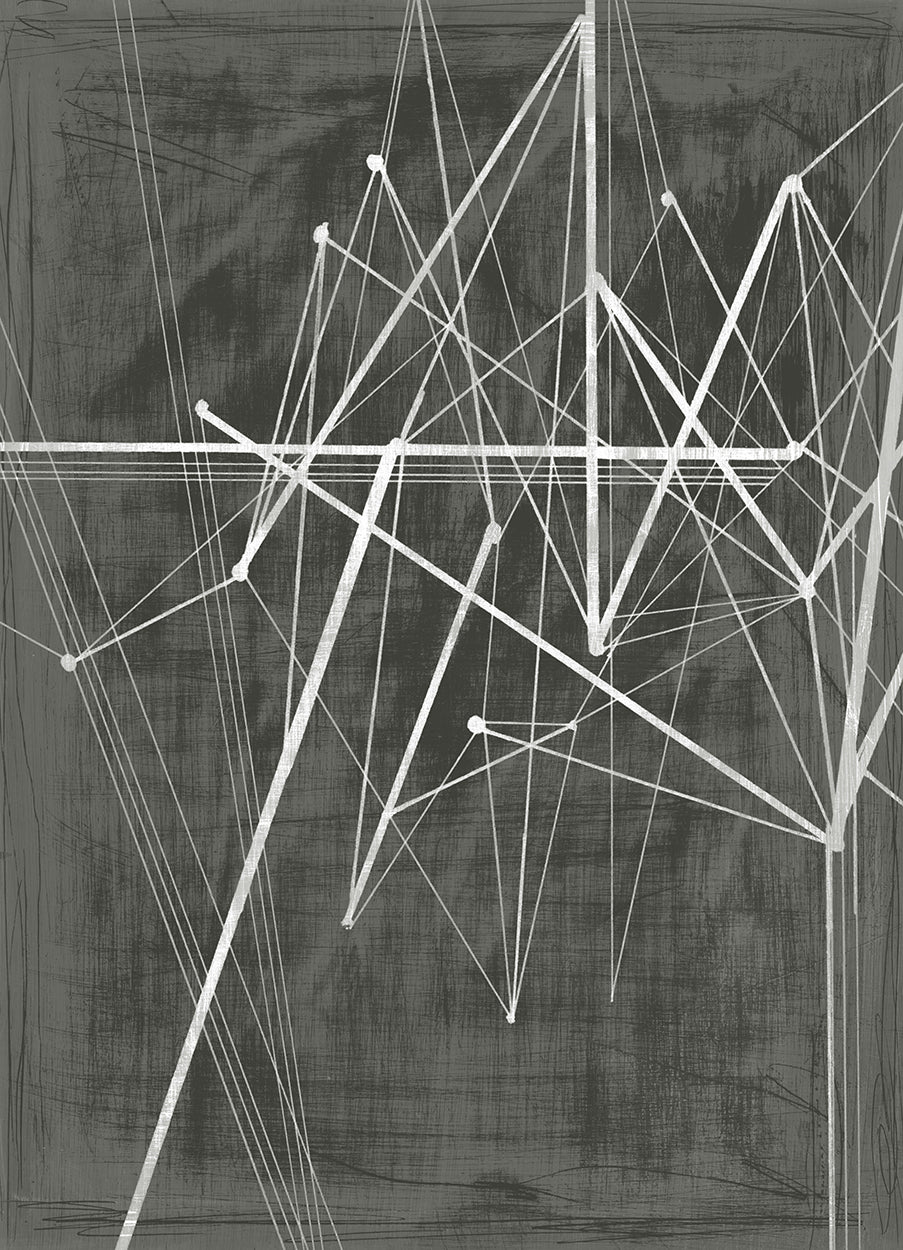 Vertices II, fabric wall art