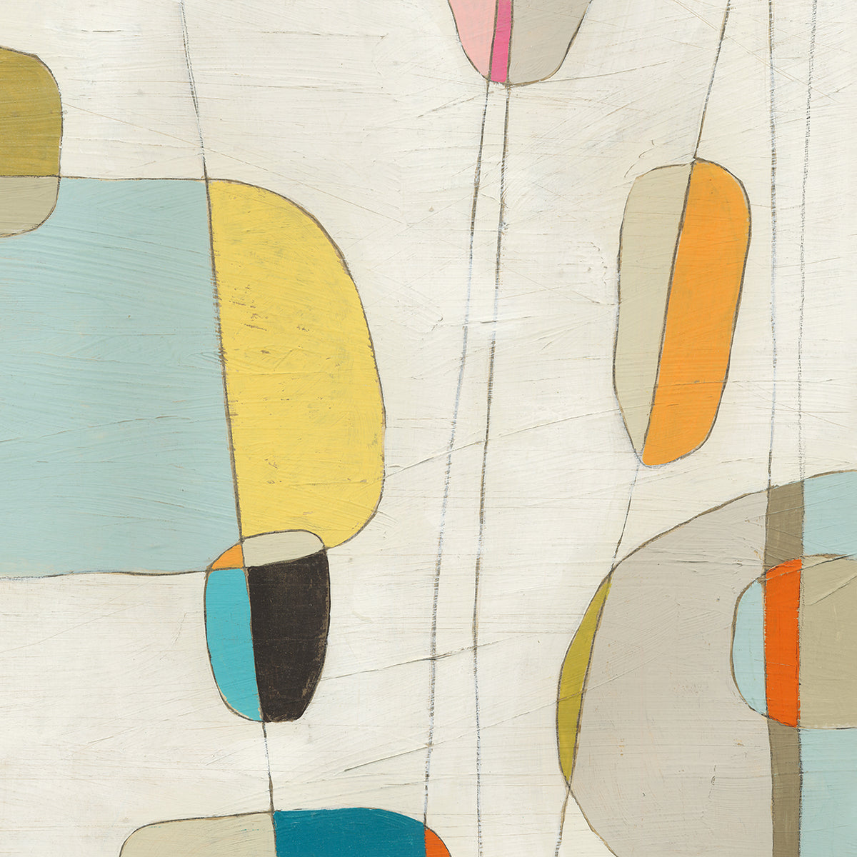 Molecular Motion I, fabric wall art