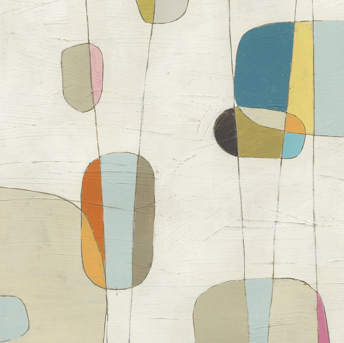 Molecular Motion II, fabric wall art