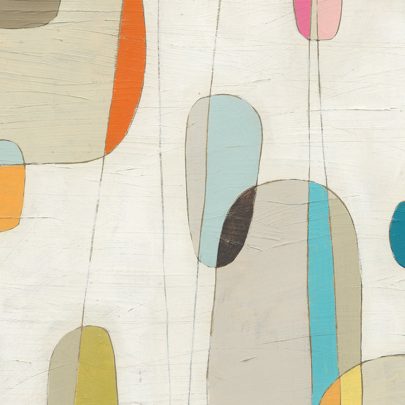 Molecular Motion III, fabric wall art